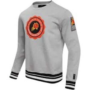 Phoenix Suns Gray Pro Standard Crewneck Sweater with Black Stripes L